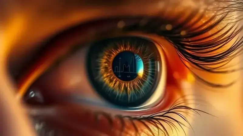 Foto em close-up de uma pessoa com olhar focado, representando o aumento do foco e concentração.