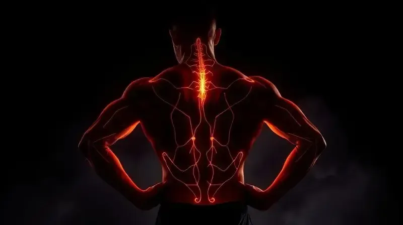 Atleta com músculos destacados por linhas de energia, demonstrando os principais benefícios da creatina como ganho de força e energia.