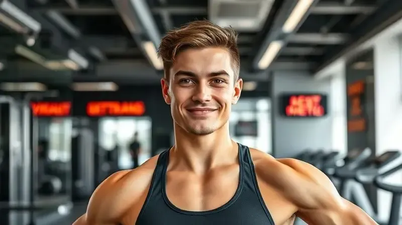 Pessoa atlética com músculos definidos e aparência saudável, demonstrando os benefícios do whey protein para recuperação e ganho muscular após o treino.