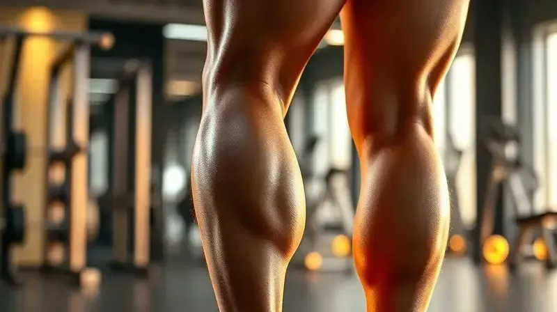 Atleta em recuperação muscular após o treino, com as pernas em destaque para simbolizar o suporte anti-inflamatório do ômega 3 no esporte.